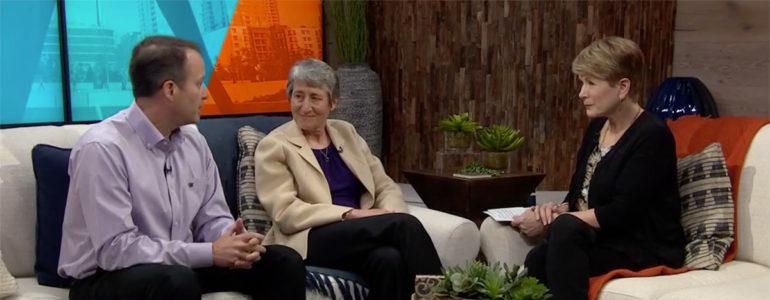 EarthLab's Sally Jewell and Ben Packard sat down with New Day NW's host Margaret Larson.