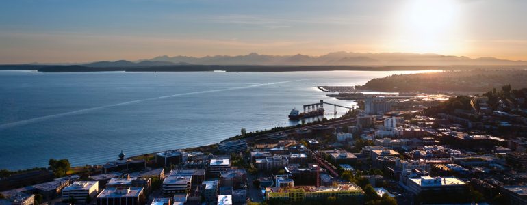 Summer sunset in Seattle