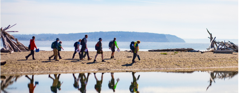 UW students exploring the Olympic Peninsula.