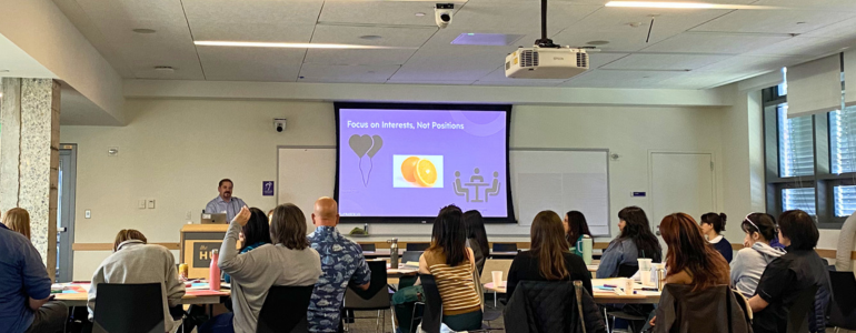 Image from the first Intergenerational Dialogue at UW Seattle.