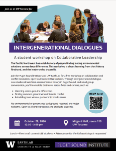 Image of UWT Intergenerational Dialogues flyer